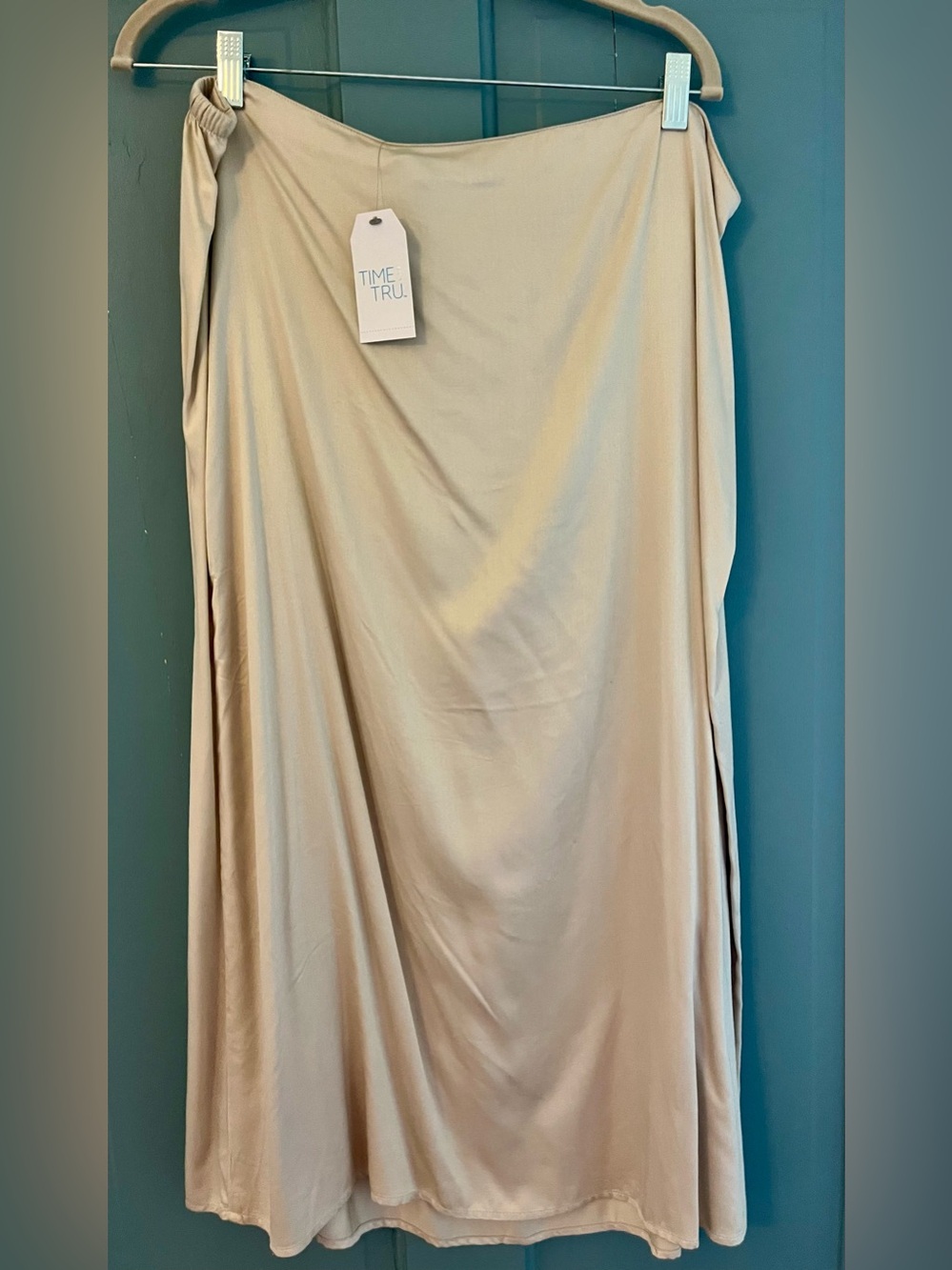 Beige Midi Skirt - Tag Visible